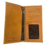 Alabama Zep-Pro Brown Leather Embossed Roper Wallet